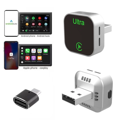 Android Autocarplay Box, Simsiz CarPlay və Android Auto - k15-silver-adapter