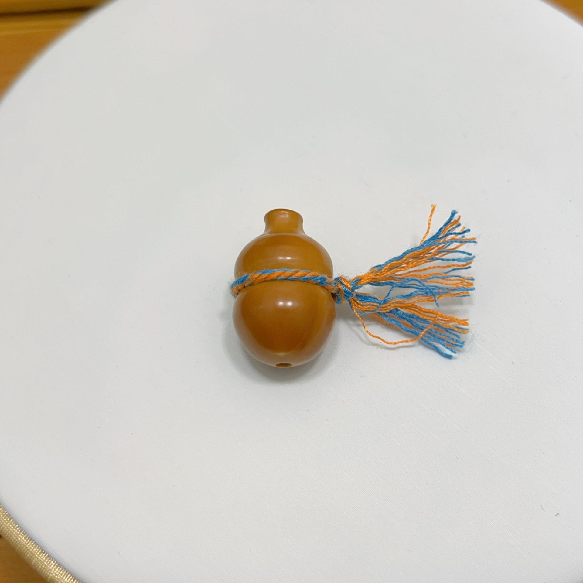 Natural olive core carving small gourd Wenwan accessories bracelet accessories loose beads spacer beads DIY jewelry