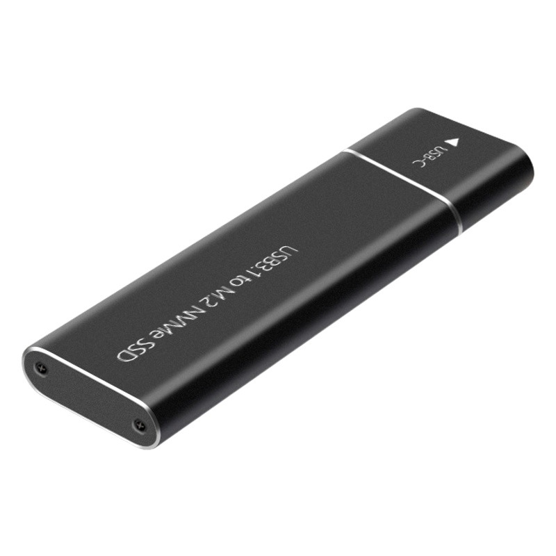 La caja de disco duro m.2 admite protocolo ngff/NVMe SSD a USB3.1 caja de disco duro tipo C de metal de estado sólido