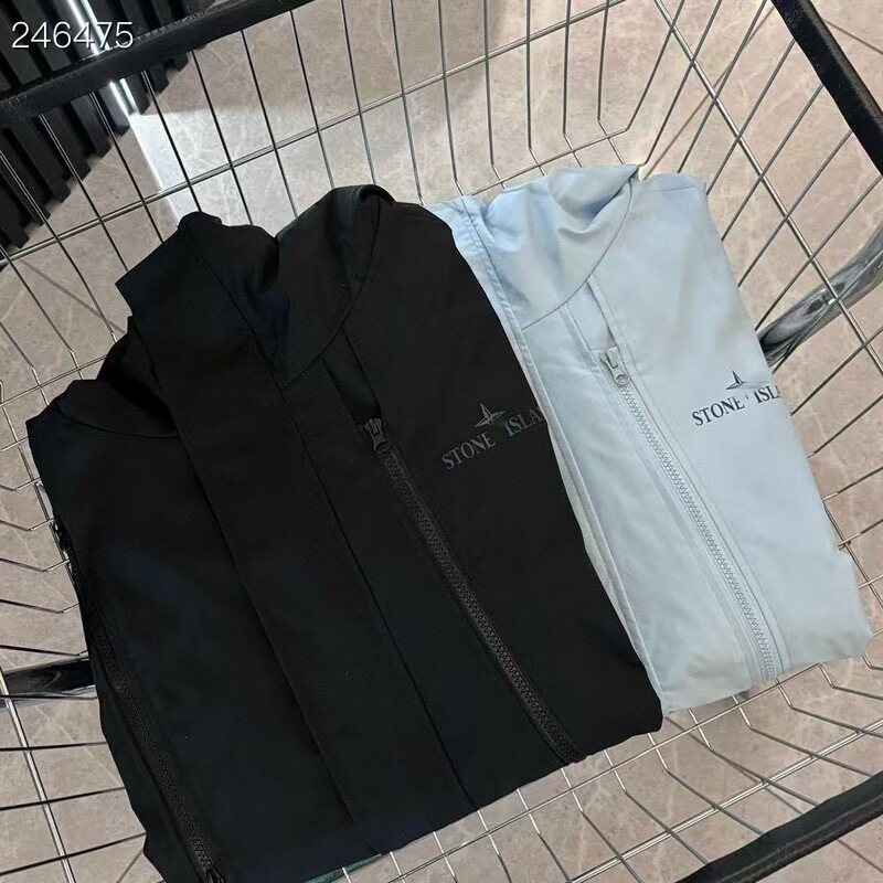 跨境现货STONE ISLAND石头岛新款冲锋衣外套防水男女软壳夹克连帽|undefined
