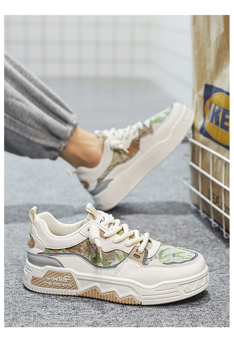 Atmungsaktive Herrenschuhe für den Sommer, vielseitig einsetzbar für Studenten, Sport, hohe Sohlen, lässig, kleine weiße, China-Chic-Boardschuhe,_voghion.com