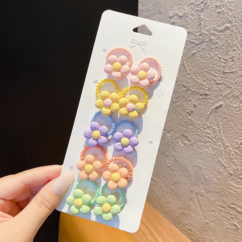 Cuerda linda del lazo del pelo de los niños tamaño pequeño no duele el pelo banda de goma del bebé femenino accesorios para el cabello banda de pelo de dibujos animados