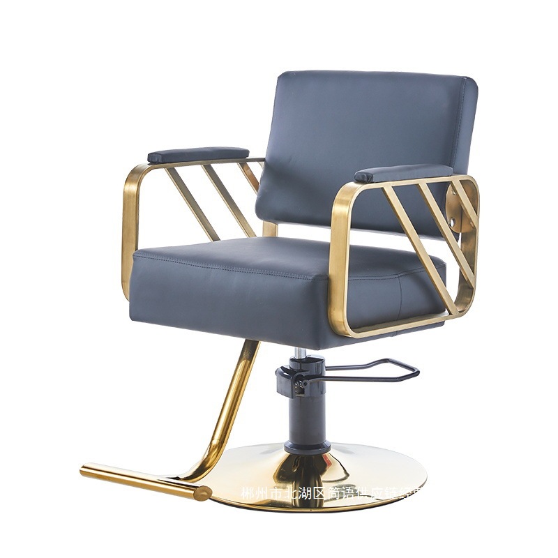 Fábrica directa barbería silla salón de peluquería silla de corte de pelo elevador red silla de acero inoxidable corte de pelo