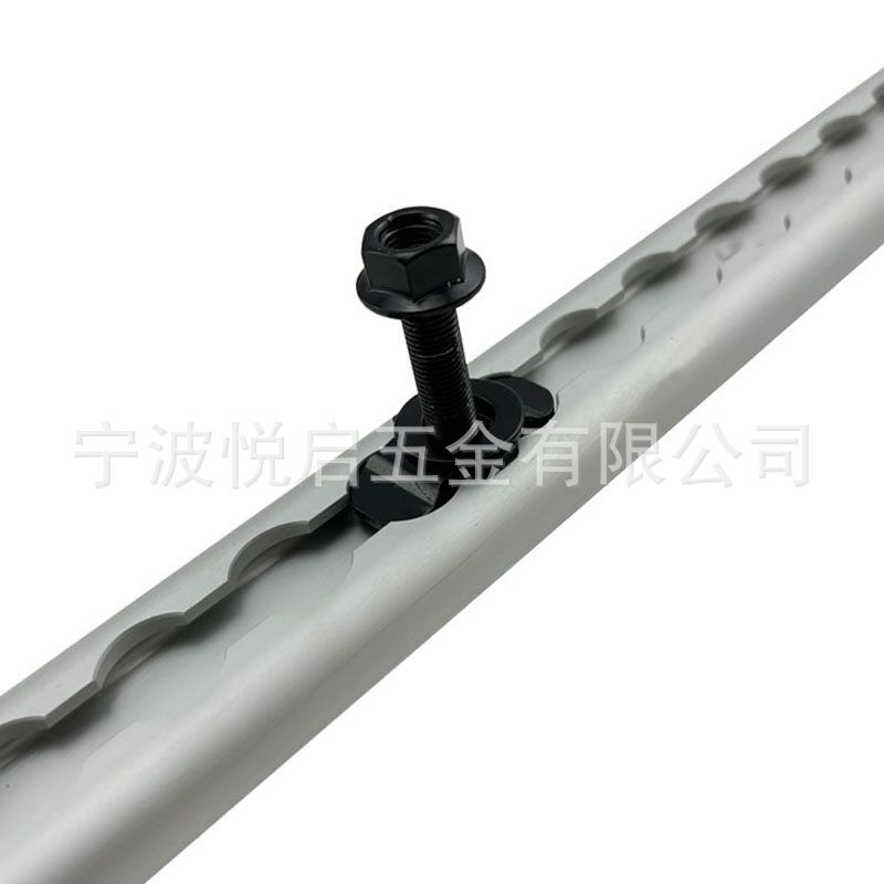 8.8級RVキャンピングカー改造用黒色M8ネジ固定バックルアルミレールアクセサリー20/40/60mm|undefined