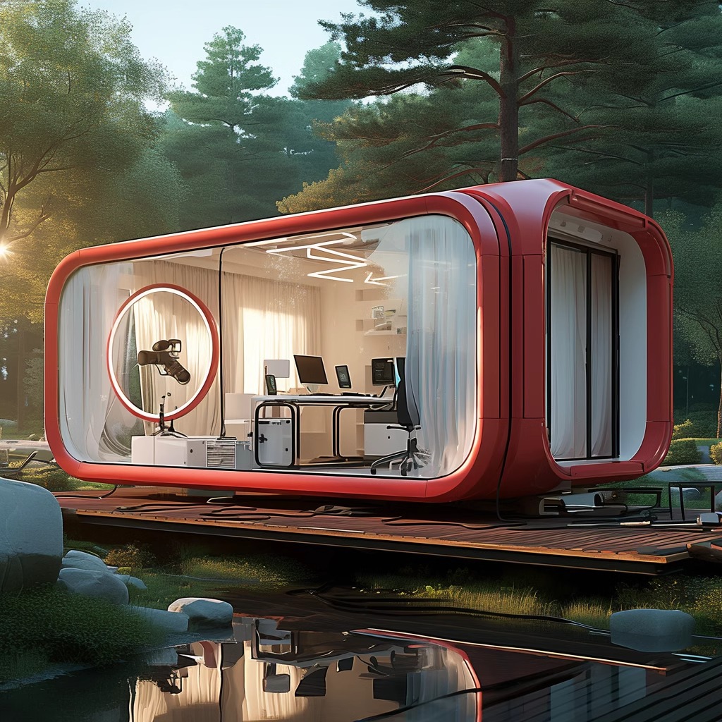 RV tecnología de vivienda residencial red famosa luz salvaje vivienda móvil	 Habitación Materna e Infantil del fabricante de la cápsula espacial Weishu
