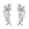 Starry sky, metal earrings, new collection, diamond encrusted, European style
