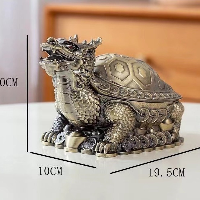 용거북, 금두꺼비 풍요의 뿔, 재떨이, 금속공예 장식품, 사무용품, 용몸, 거북장수건강장식