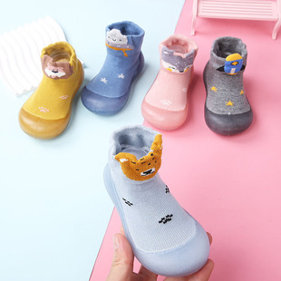 Spring and Autumn Soft-Soled Kidsren's Socks, Infants and Toddlers Cartoon Socks, Baby Toddler Shoes, Men's and Women's Indoor and Outdoor Floor Shoes