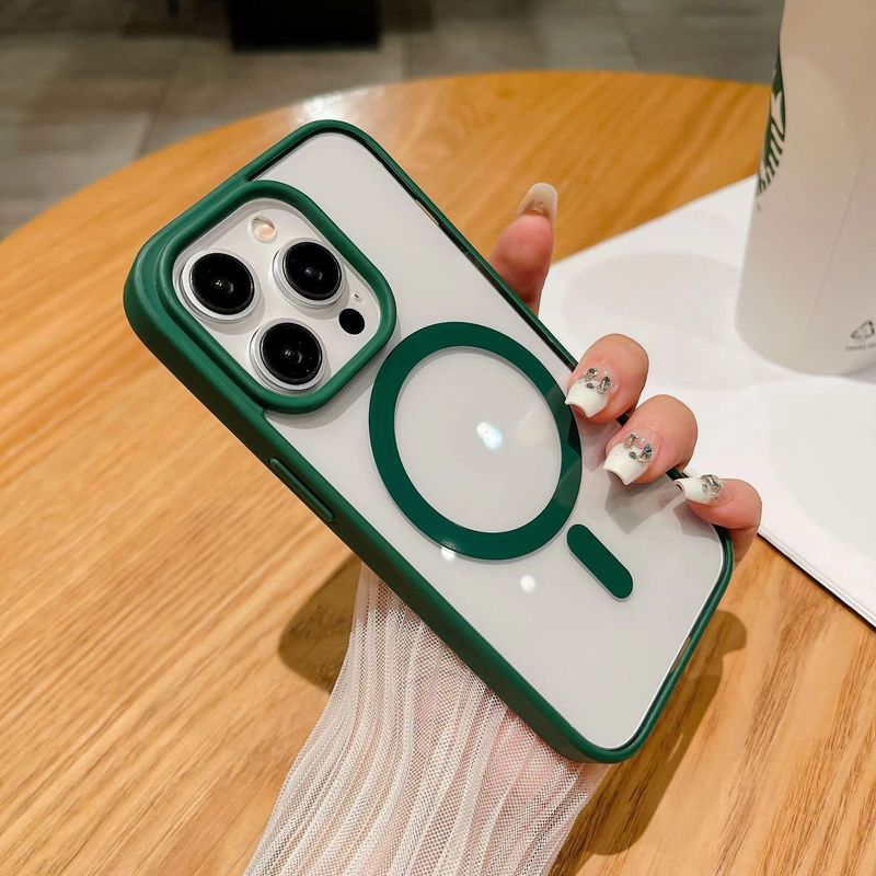 iPhone16Eマカロン肌触りチタンオリジナルカラー磁気吸着5携帯電話ケース、Apple 17PROMAXアクリルケースに最適|undefined