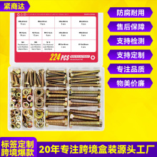 �羳����224pcs僲��\�������ݽz���b�����^��˨����ĸƽ���|���b