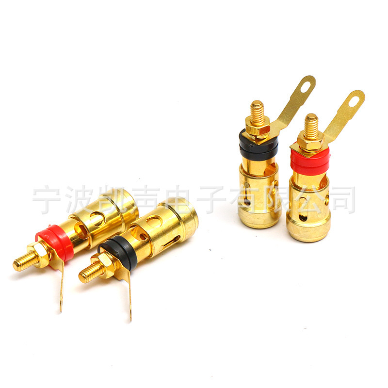 단일 봄 터미널 12.7 직경 금 도금 큰 봄 터미널 오디오 스피커 증폭기 터미널