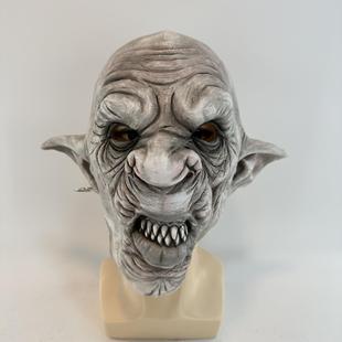 Halloween Latex Headgear Horror Mutant Goblin Mask Elf Prom Haunted House Room Dress Up Props