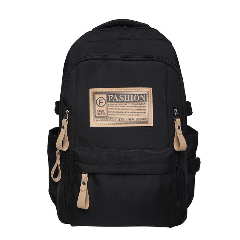 Mori mochila de color sólido de gran capacidad mujer estilo coreano versátil estudiante de secundaria mochila masculina estudiante universitario mochila