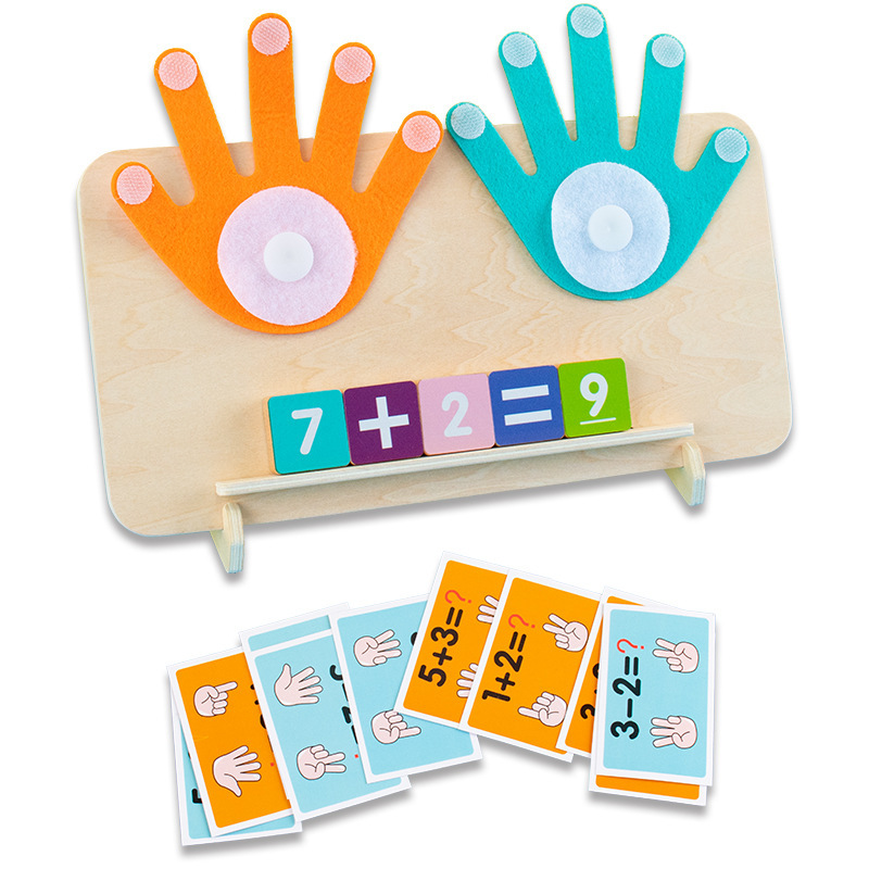 Weiweihu Finger Aritmética ayudas didácticas Montessori Educación temprana suma y resta aritmética digital Cognición digital Juguetes educativos para niños
