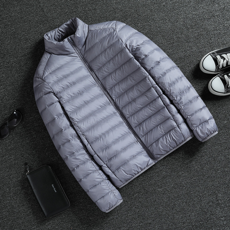 Duck Down Jacket Men's Winter Lightweight Short All-match Top Men's Warm Collar Jacket Portable Jacket