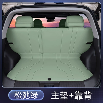 Trunk Mat | Enclosed Firefly Car Interior - relax-green-single-cushion-back-cushion-firefly