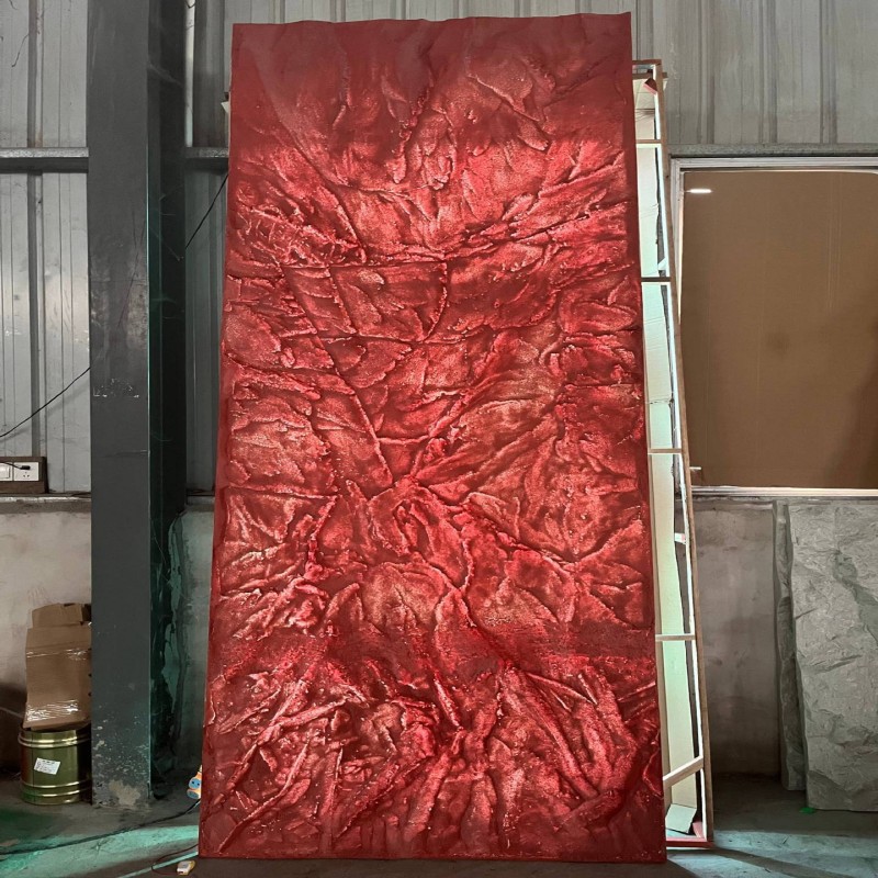 PU piedra translúcida roca volcánica material de piedra flexible ultrafina tablero de pared de roca de volumen de piedra pared de fondo de porcelana suave tablero translúcido de roca de Marte