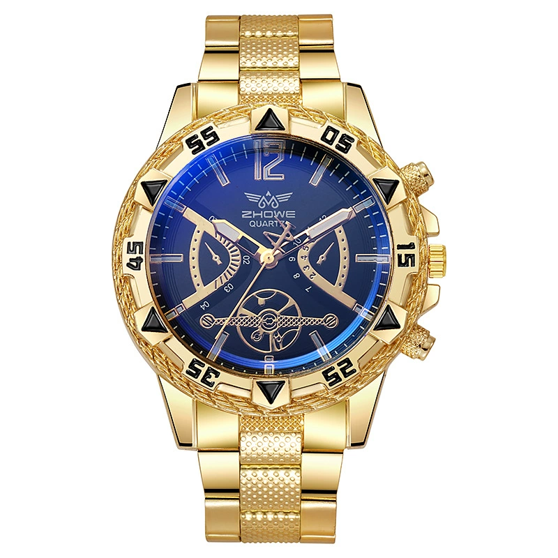 Емкий металлический циферблат для отдыха, стальной браслет, кварцевые швейцарские часы, cross-border торговля
