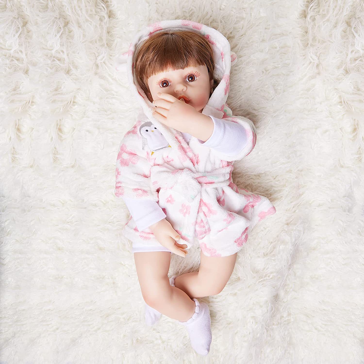 EBA silicona CM comercio electrónico regeneración bebé 55 recomendado Aliexpress Y muñeca de venta caliente muñeca suave comercio exterior Amazon