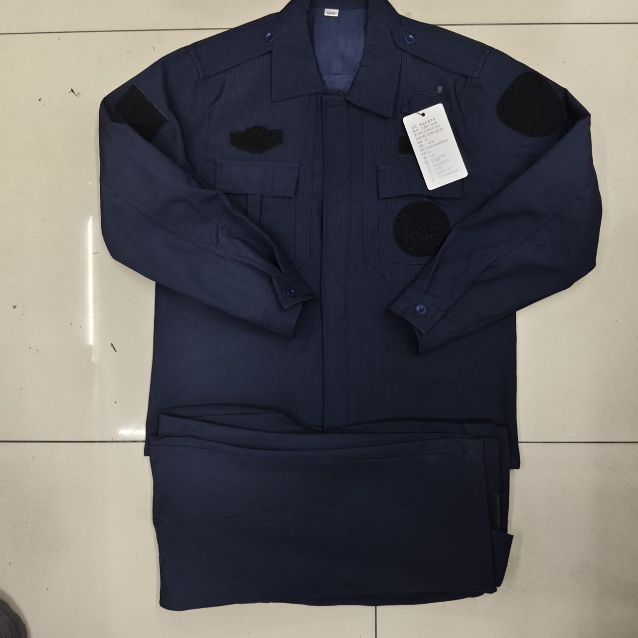 新款速干加绒保安工作服套装秋冬长袖安保作训服冬装加厚保安制服