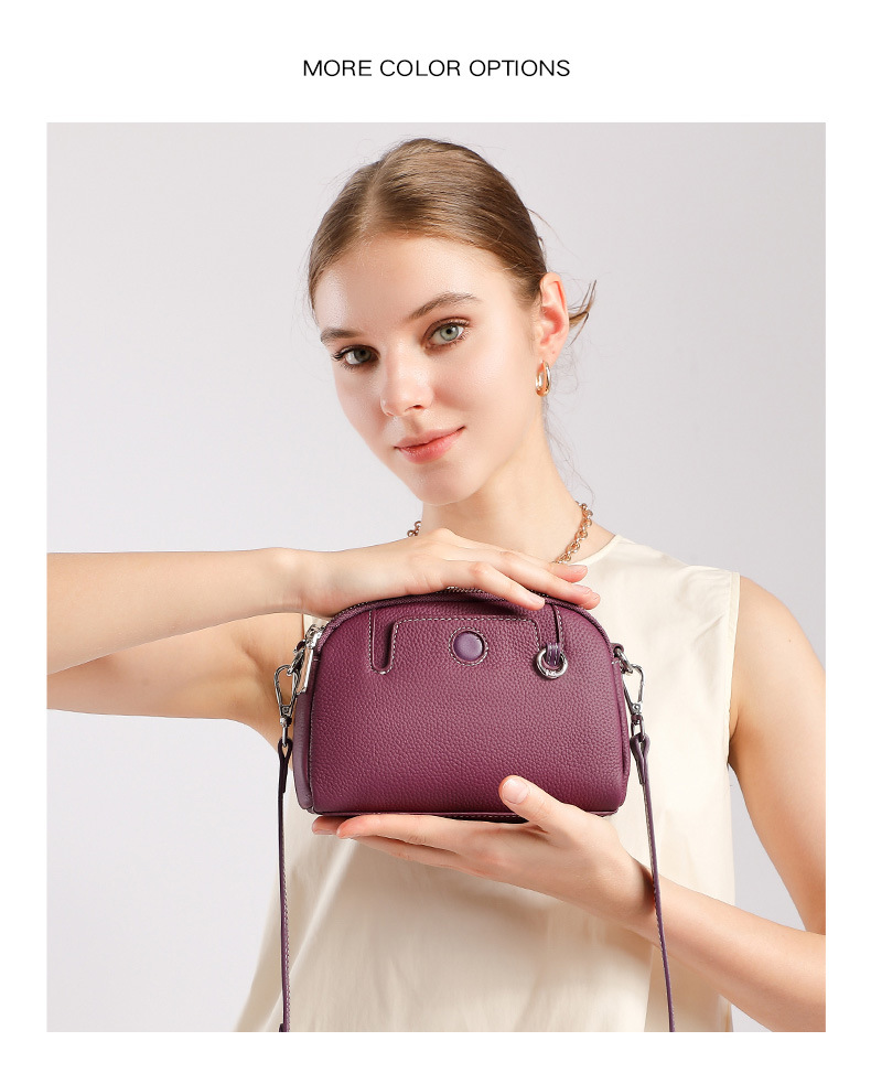 Genuine Leather Crossbody Bag Shoulder Bag For Women Versatile_voghion.com
