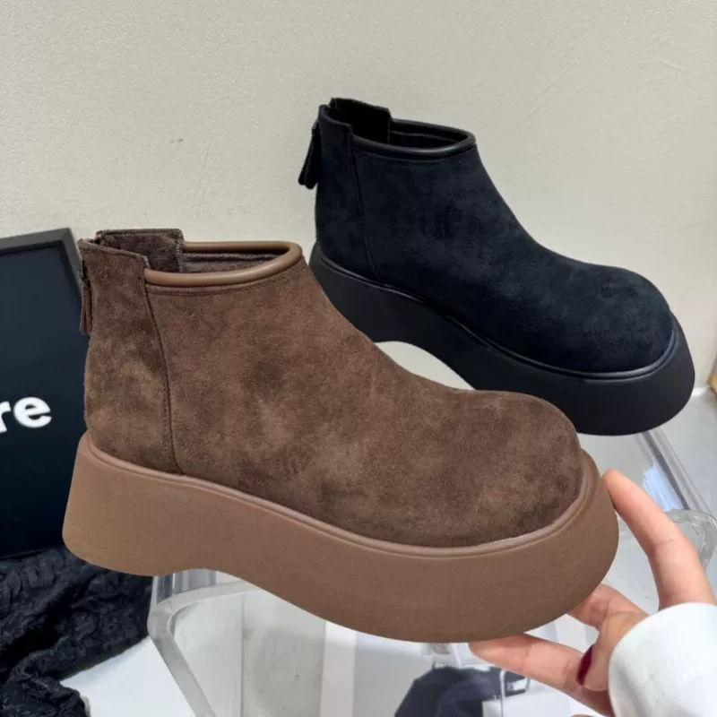 Martens, зимние, теплые ботинки в английском стиле на платформе с молнией, британский стиль