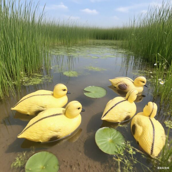 Cross-border hot-selling courtyard garden ornaments simulated duck…