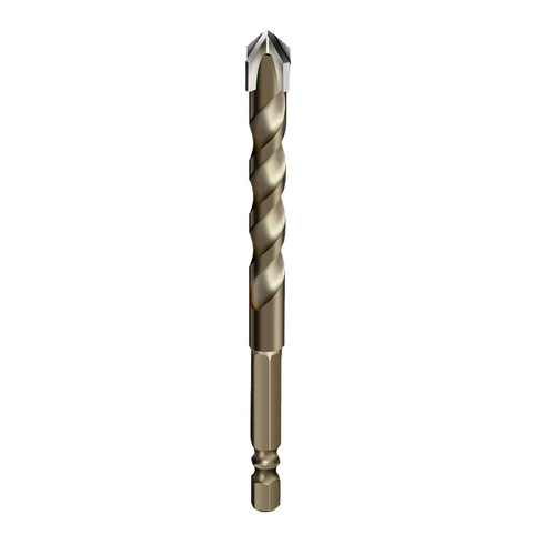 Tile drilling bit four-edged impact drill hexagonal handle concrete alloy triangle drill glass tile opening