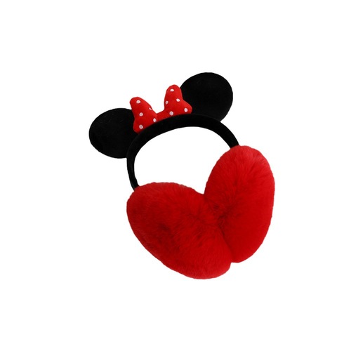 Cartoon bow winter cute warm earmuffs foldable plush earbags student cycling earmuffs earmuffs