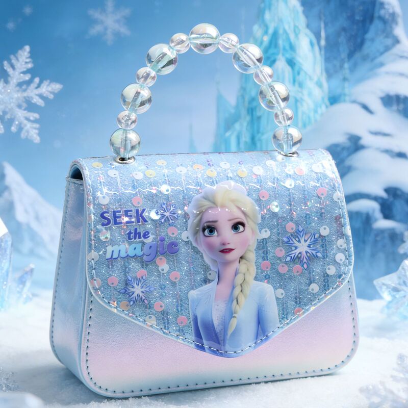 Frozen Elsa Princess Bag Girls' Handheld Crossbody Bag Cute Fashionable Bag Birthday Gift Toy
