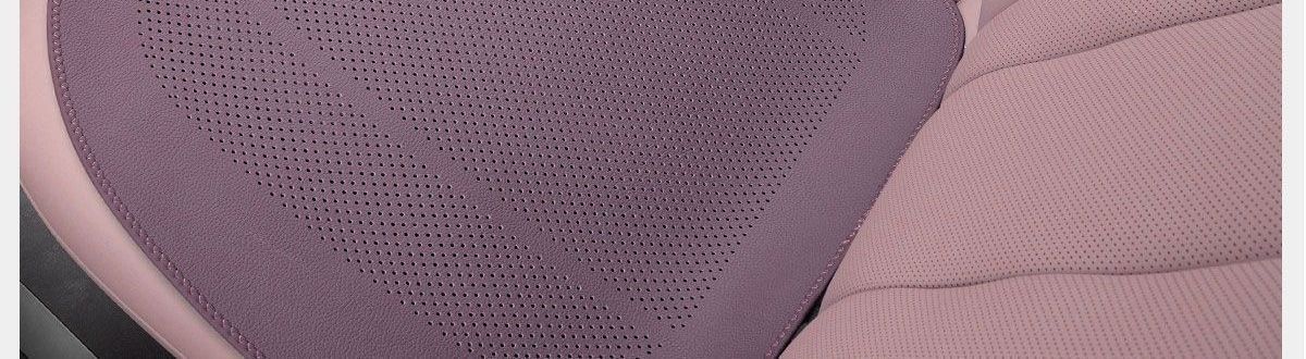 High-grade Nappa leather new single-piece women's seat cushion, purple seat pad, rear car seat cushion, suitable for all seasons