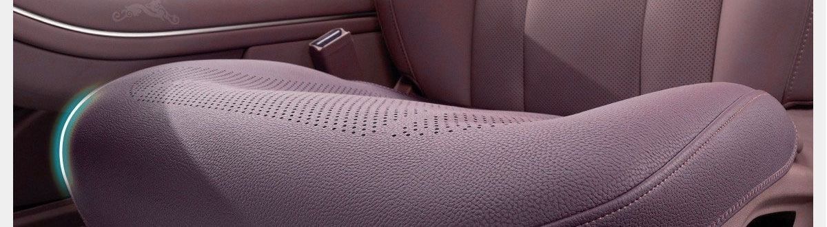 High-grade Nappa leather new single-piece women's seat cushion, purple seat pad, rear car seat cushion, suitable for all seasons