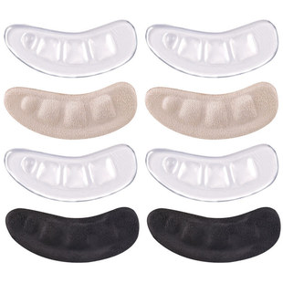 Shoe Heel Stickers for Women's High Heels, Anti-Chafing, Transparent, Sweat-Absorbent, Breathable, Adhesive, for Sandals and Heels