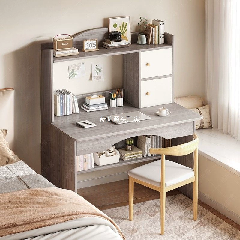 Простой письменный стол для спальни, шкаф, книжная полка, встроенный настольный компьютерный стол для дома, усиленный встроенный студенческий учебный стол