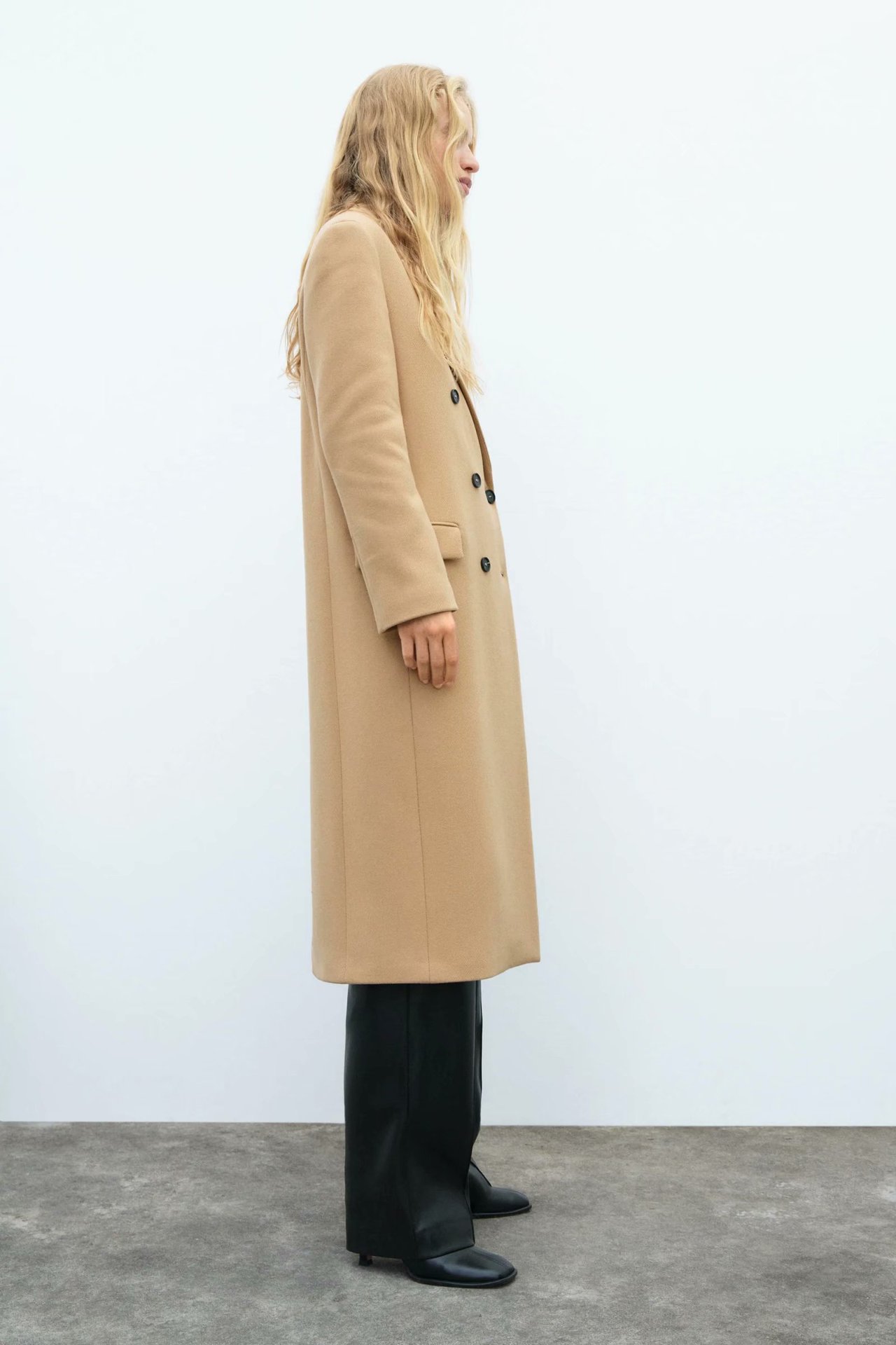 long double-breasted woolen coat jacket nihaostyles clothing wholesale NSAM82422