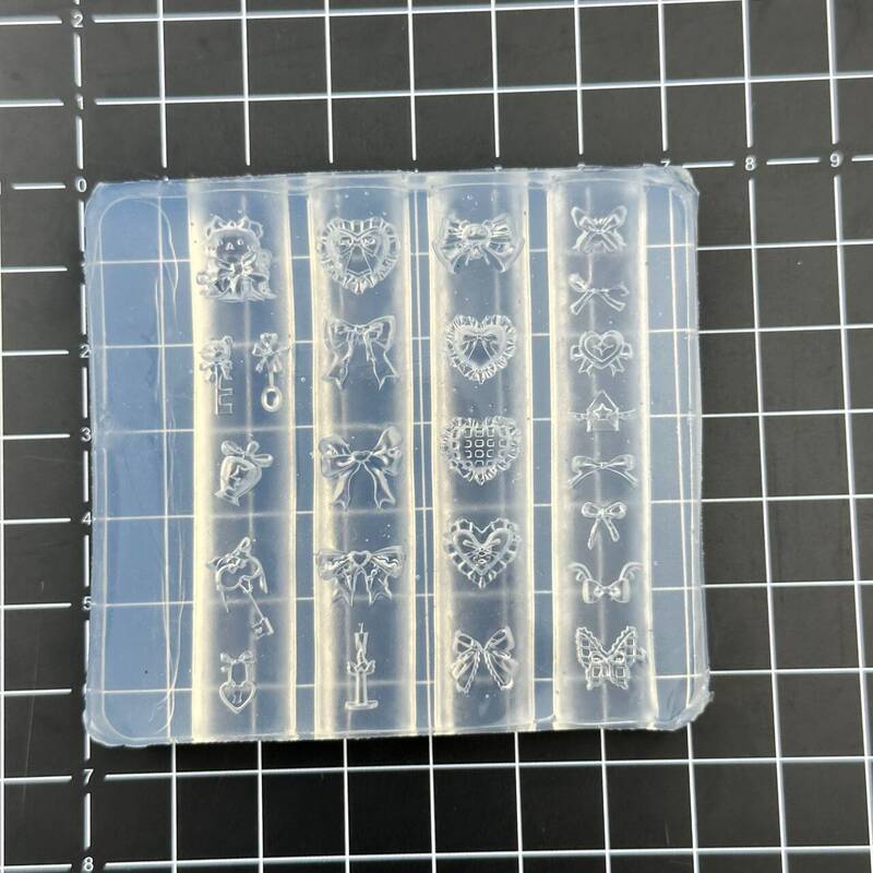 跨境爆款链条荷花锦鲤爱心墨镜蝴蝶结DIY美甲工具装饰配件模具|undefined