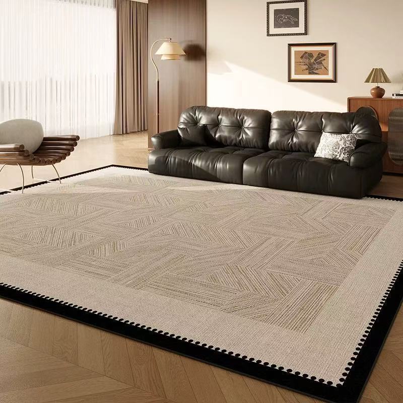 Living Room Carpet, New Cream Style, Anti-Fouling and Stain-Resistant Sofa Coffee Table Mat, Bedroom Bedside Large Area Covered with Thickened Version