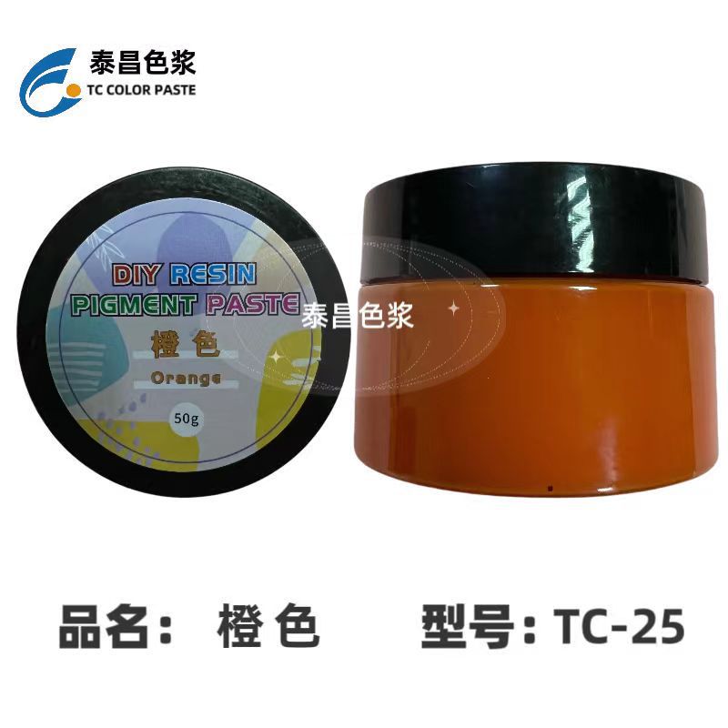 TC-25 글루 컬러 페이스트 오렌지, 오픈 병 50g