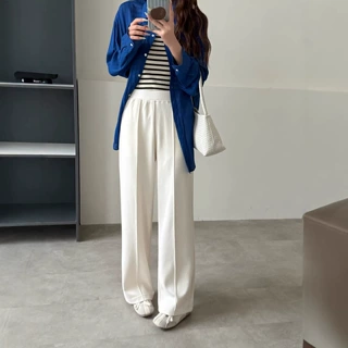 窄版阔腿裤女2026春秋新款日系休闲高级感慵懒风高腰显瘦运动女裤