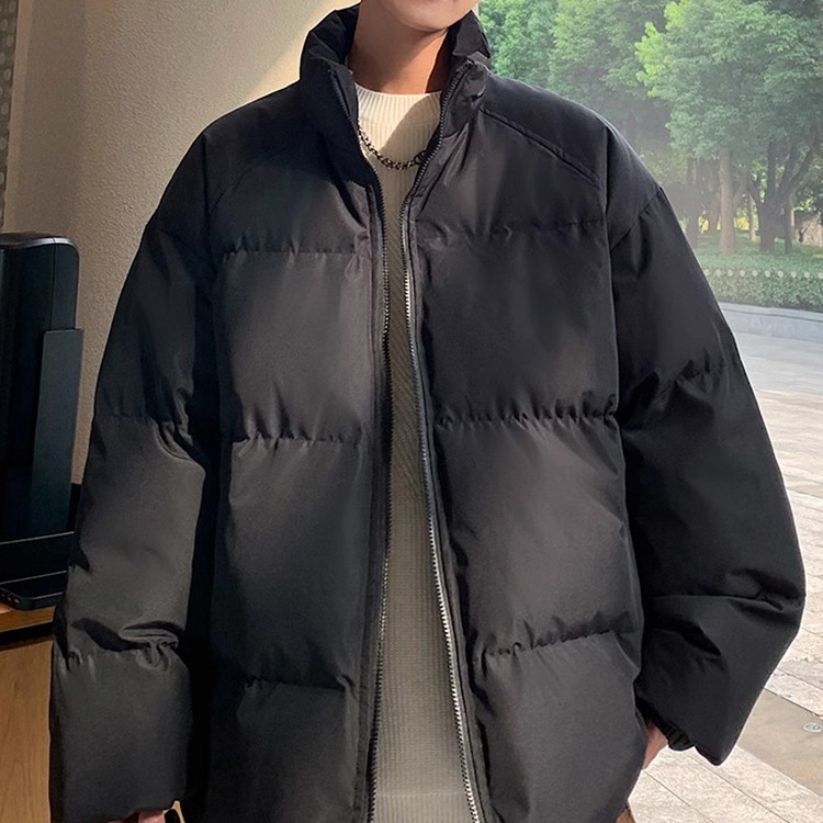 남성용 틈새 디자인 스탠드 칼라 다운 재킷 겨울 두껍고 따뜻하고 트렌디한 브랜드 2024년 새상품 느슨하고 다재다능함