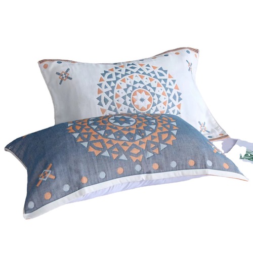 Multi-layer gauze pillowcase cotton adult student children couple household all-season large pillowcase factory wholesale distribution single piece