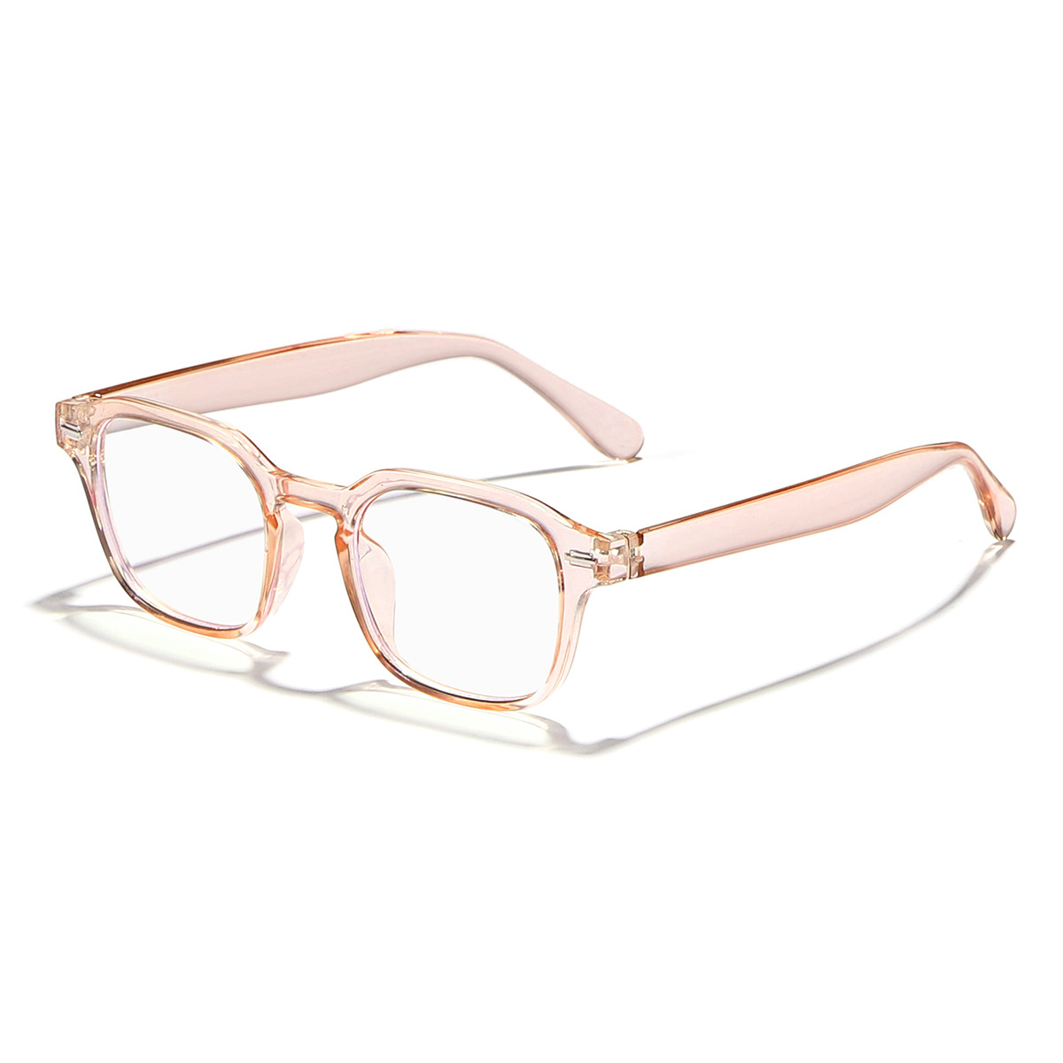 2024 nuevo estilo arroz con montura cuadrada estilo universitario tendencia moda todo fósforo gafas anti-azul estudiantes gafas de montura de miopía