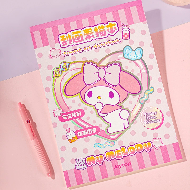 Joytop悦木 Cotton Gummy - Scratch Sketch Book (Melody) Высококачественная мультяшная и воздушная рисовальная книга