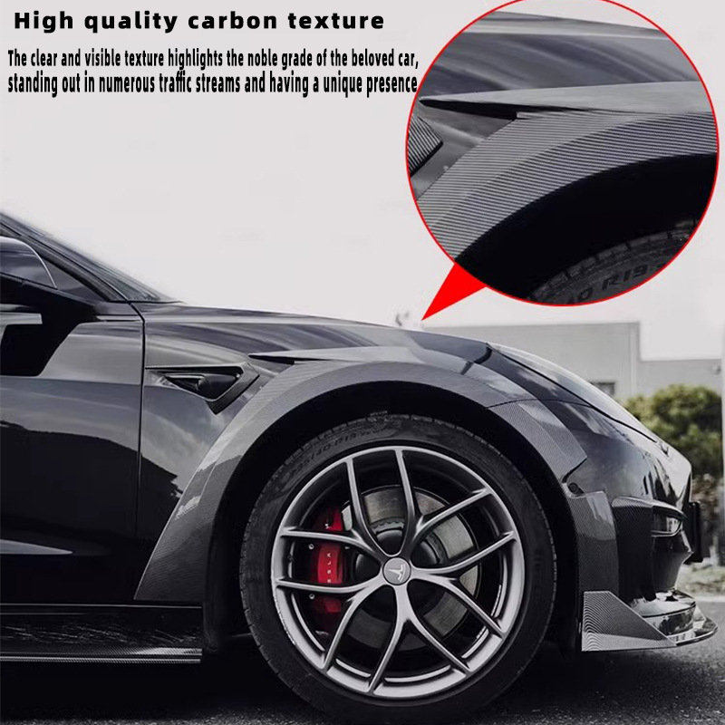 Suitable for 19-23 Model 3 Wide Body Wheel Eyebrow Modification Tubro Wide Body Wheel Eyebrow Widening Decorative Wheel Eyebrow