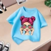 Blue short sleeve T-shirt