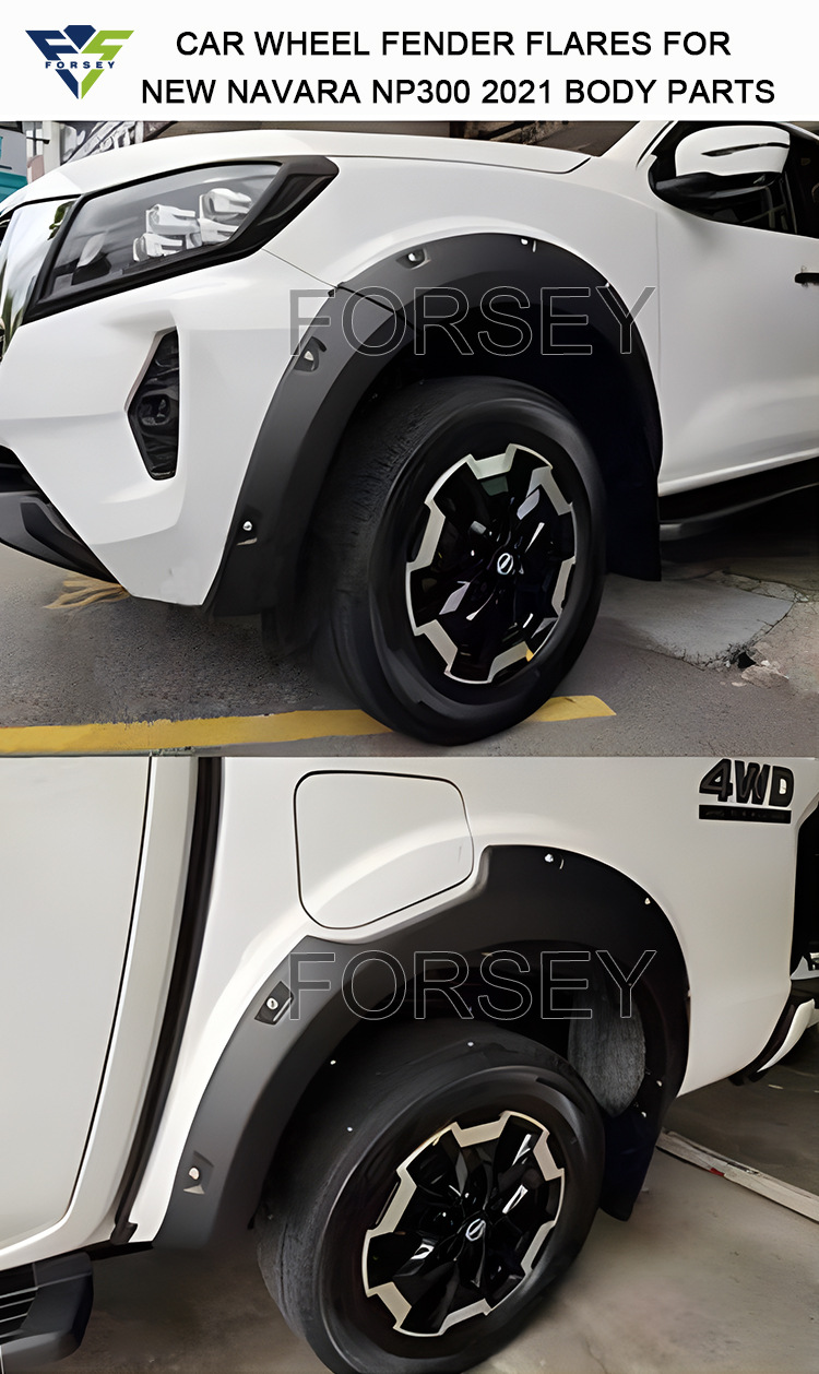 Suitable for 21 models of Nissan Navara NP300 body kit, anti-scratch mudguard decorative parts with stud wheel arches