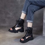 以一 Летние сапоги для отдыха на платформе, универсальная спортивная обувь, сандалии