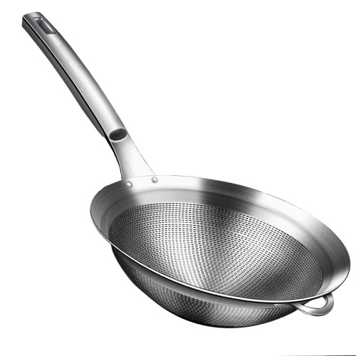 304 stainless steel flour sieve, household kitchen dense hole colander, slag filter, juice filter, baby food supplement, soy milk mesh drain