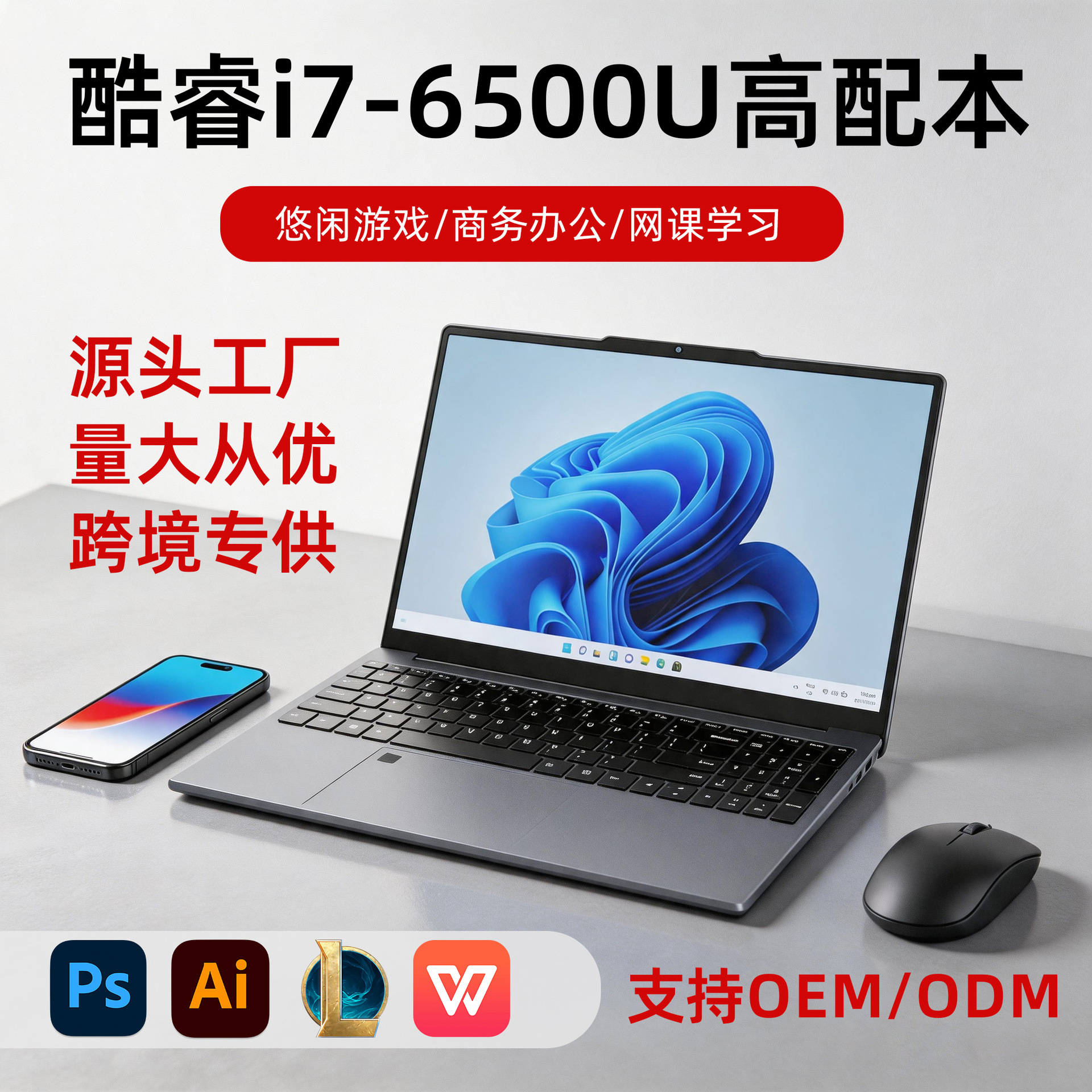 2026 Brand New Core I7 6500u8550u Laptop, Portable, Lightweight, For...