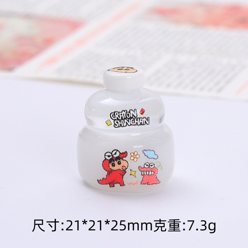 立体动物饮料瓶食玩卡通手工diy饰品配件奶油胶树脂小配件材料包|undefined